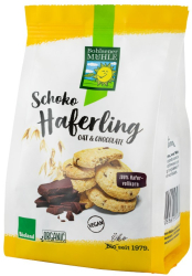 Haferling biscuiti bio crocanti din ovaz cu bucatele de ciocolata 125g Bohlsener Muhle 