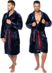 Halat de baie Roger Navy Red Men m 