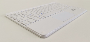 Husa cu tastatura SMART TabbyBoo tip carte Keyboard cu touchPAD pentru tablete de 8 la 10.1 inch Bluetooth - culoare tastatura alba 