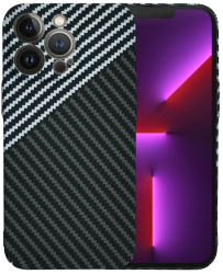 Husa pentru iPhone 13 Pro - Techsuit Carbonite FiberShell - Stealth Gray 