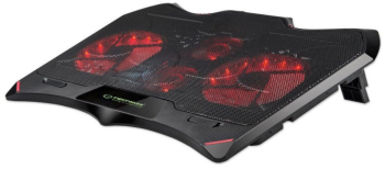 Racitor pentru laptop Esperanza Buran EGC102 1500-2000 rpm pana la 17 3& iluminare de fundal cu LED rosu 17 dBA USB negru