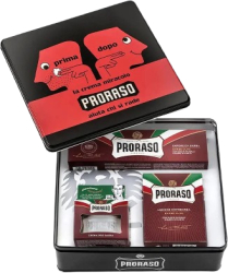Set Crema pre-barbierit 100 ml + Crema de ras 150 ml + Balsam aftershave 100 ml Proraso Barbe Dure Primadopo