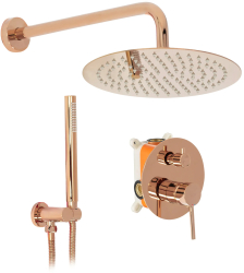 Set de dus incastrabil Rea Lungo Rose Gold auriu roz + BOX