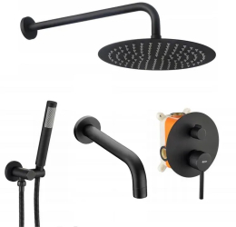 Set de dus si cada incastrabil Rea Lungo Black black + BOX
