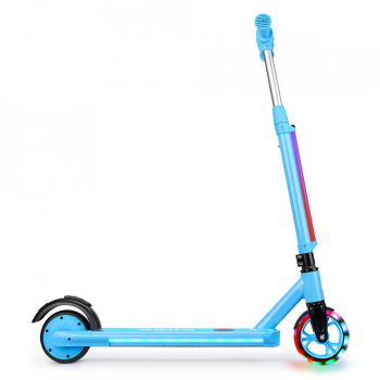 Trotineta electrica copii RiderKids calitate superioara 2 roti de 5inch - Albastru 