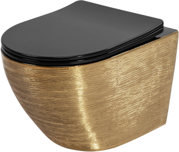 Vas WC Carlo Flat Brush Gold 