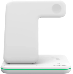 Incarcator Wireless Canyon 3 in 1 15W CNS-WCS303B compatibil cu Apple Alb 