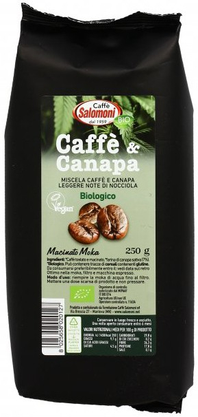 Cafea si canepa bio 250g Salomoni Cafe 