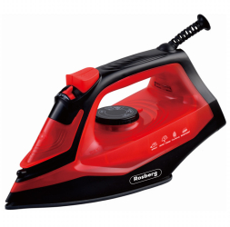 Fier de calcat Rosberg R51050G 1850-2200W Ceramica Autocuratare Termostat 160 ml Rosu/Negru 