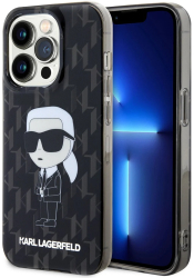 Husa iPhone 15 Pro - Karl Lagerfeld Hardcase Monogram KLHCP15LHNKMKLK - Ikonik 