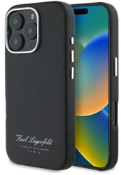 Husa iPhone 16 Pro - Karl Lagerfeld Hardcase Leather Hotel KLHCP16LPGWCMKHK - RSG 