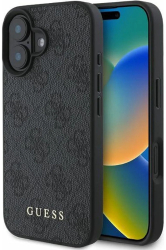 Husa pentru iPhone 16 Plus - Guess Hardcase 4G Classic GUHCP16MG4GFGR - Black 