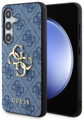 Husa pentru Samsung Galaxy S24 Plus - Guess Hardcase 4G Big Metal Logo GUHCS24M4GMGBL - Blue 