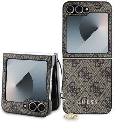 Husa pentru Samsung Galaxy Z Flip6 - Guess Hardcase 4G Charm GUHCZF6GF4GBR - Brown 