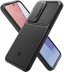 Husa Samsung Galaxy S24 FE - Spigen Optik Armor - Black 