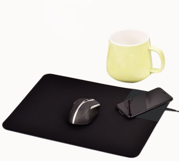 Mouse pad 3in 1 Vichema Tech® Incarcare Wireless 15 W Fast Charger si incalzire prin inductie 350X250X6 mm Cana Termostatica din Cera