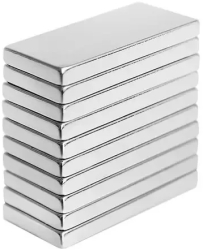 Set 10 magneti puternici neodim Gonga® Argintiu 