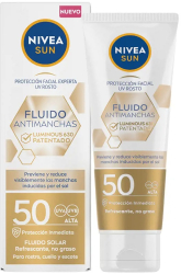 Fluid facial cu protectie solara SPF50 Nivea Sun Antimanchas 40 ml 