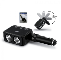 Incarcator Auto Olesson 100W cu 2 Porturi USB si 2 Prize de Bricheta