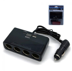 Incarcator auto Olesson 120W 4 Cai cu USB si Mufa Tip C 