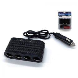 Incarcator Auto Olesson 120W cu 4 Iesiri 2 Porturi USB si Port Tip C 