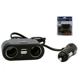 Incarcator Auto Olesson 1672 cu 2 Prize si 2 Porturi USB 