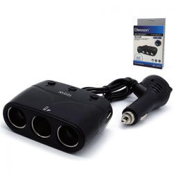 Incarcator Auto Olesson 1679 cu 3 Prize si 2 Porturi USB 