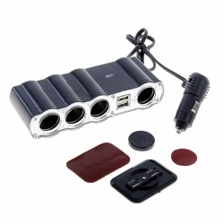 Incarcator Auto Olesson WF-4008 cu 4 Prize si 2 Porturi USB 