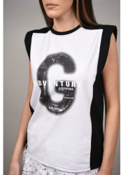 TRICOU CU PERNITE LA UMAR GIOIA TALIE UNICA Negru 