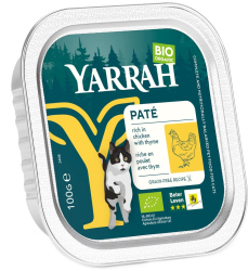 Hrana umeda bio pentru pisici cu carne de pui 100g Yarrah 
