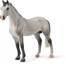 Figurina pictata manual armasar hanoverian dappled grey 