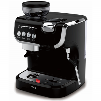 Aparat de cafea 8 in 1 Oliver Voltz OV51171L8M 2672W 2 l 5 adaptoare 19 bar Rasnita de cafea incorporata Negru 