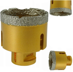 Carota diamantata pentru placi ceramice marmura piatra naturala gresie beton 55 mm Verke 