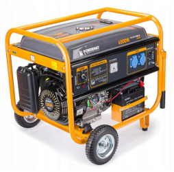 Generator curent electric 6500 W 6 5 KW 220 V Pornire la Cheie Automata Roti si Manere stabilizator de tensiune AVR monofazat protectie 