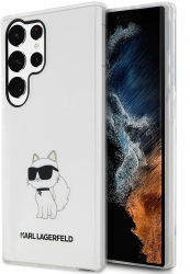 Husa Samsung Galaxy S23 Ultra - Karl Lagerfeld Hardcase Transparent KLHCS23LHNCHTCT - Ikonik Choupette 