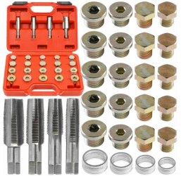 Kit de reparatie pentru filete baie ulei 64 elemente Verke 