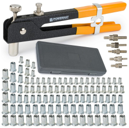 Pistol cleste de nituit popnituri 86 piese Powermat 