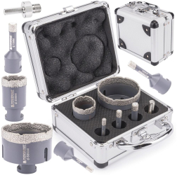 Set 6 piese freze diamantate si adaptor Powermat M14/HEX 