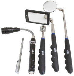 Set de instrumente telescopice pentru atelier magnet oglinda lanterna 5 piese Satra 
