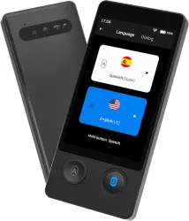 Traducator AI bidirectional in timp real Traducere vocala instantanee online in 144 de limbi Translator inteligent cu WIFI sau hotspot ec 