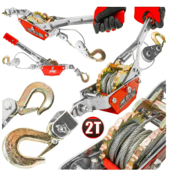 Troliu cu 2 carlige 2 tone 2.5m Verke