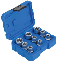 Trusa tubulare tip E E10-E24 torx 9 piese Satra 