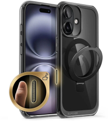 Husa pentru iPhone 16 - Supcase Unicorn Beetle MagStand - Frost Black 
