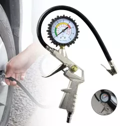 Pistol umflat roata camion cu manometru 