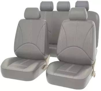 Set 11 huse scaun auto UNIVERSALE din piele ecologica GRI AVX-AG338G 