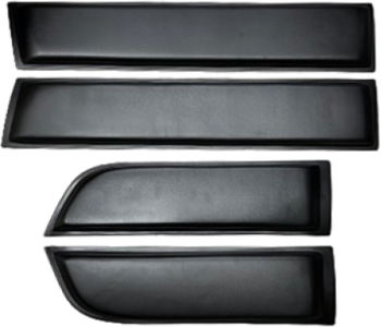 Set 4 Bandouri Laterale pentru Usi Compatibile cu Dacia Duster I 2010-2017 Culoare Negru