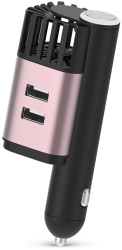 Purificator de Aer Auto 2 in 1 Purifino® Ionizator Fara Filtru Model PRO 2 Porturi USB pentru Incarcarea dispozitivelor Lumina amb 