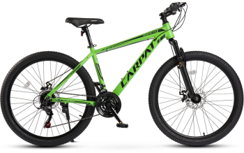   Bicicleta MTB-HT Carpat Spartan 2.6 C26322C 26& Cadru Aluminiu Verde/Negru 