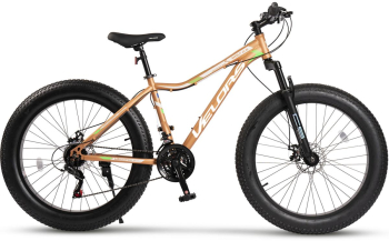 Bicicleta Fat-Bike Velors Wolf V2605D 26 Maro/Alb/Verde 