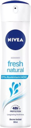 Deodorant spray pentru toate tipurile de piele Nivea 0 Aluminium Fresh Natural 150 ml 